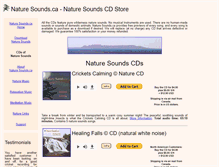 Tablet Screenshot of nature-cd-store.naturesounds.ca