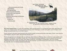 Tablet Screenshot of naturesounds.org